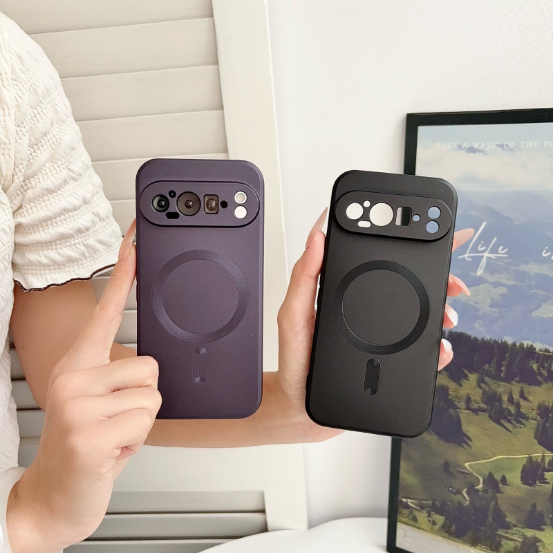Google Pixel 9 - Luxuriöse, einfarbige, mattierte, weiche TPU-Hülle für
