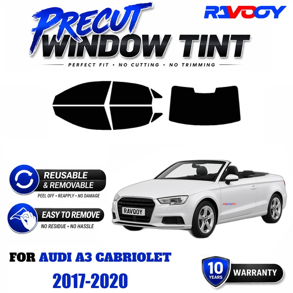 Air Bubble Remover - RAVOOY Vorgeschnittene Fensterfolie, Wiederverwendbare Abnehmbare EPU-Folie,