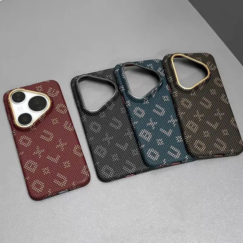 Huawei Pura 70 - Aramid-Kevlar-Kohlefaser-Textur Magnetische Hülle für Huawei Pura