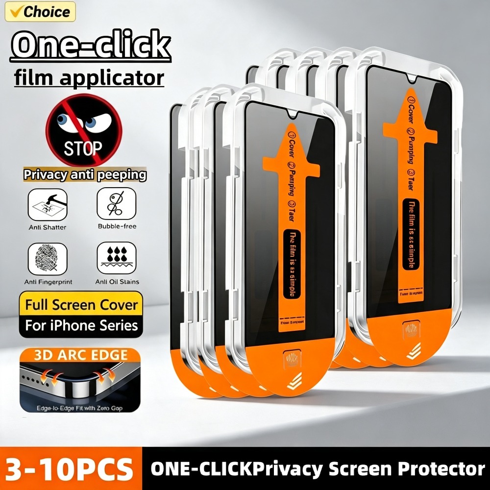 Privacy Screen Protector - 3 10 Stück Privatsphäre Anti-Spionage Panzerglas